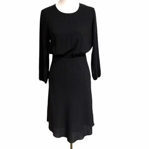 Aritzia Wilfred Blouson Keyhole Back Flared Dress SZ S